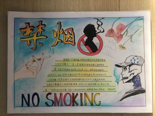 伊通职教中心禁烟手抄报活动