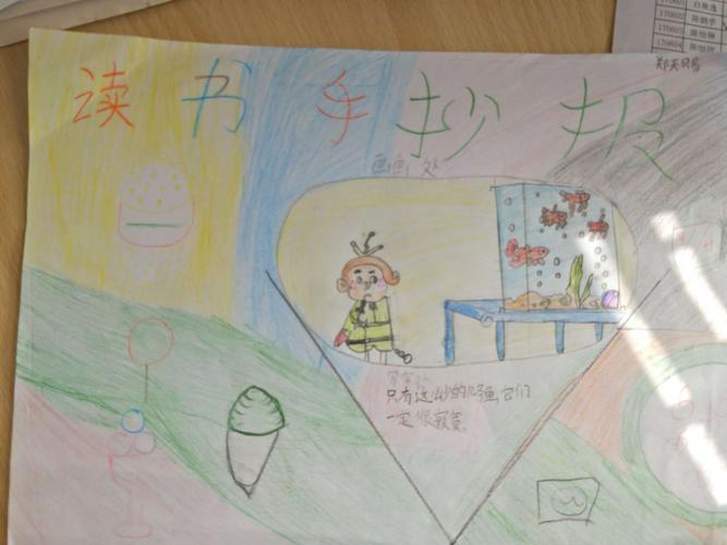 奇思妙想的小蜜蜂育才小学2017级6班读书手抄报