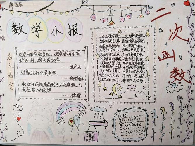 走进数学乐园感悟数学魅力  清太中学数学手抄报剪影