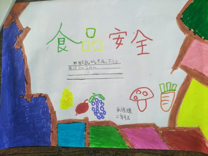 东杨小学二年级安全教育手抄报展示