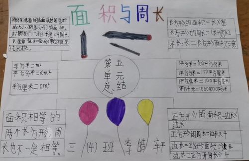 灞桥教育东城二小三年级三班四班数学手抄报