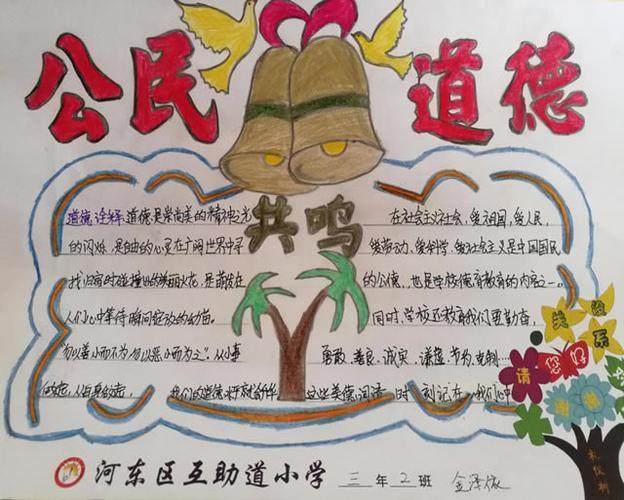 小字生文明规范手抄报小学生文明手抄报