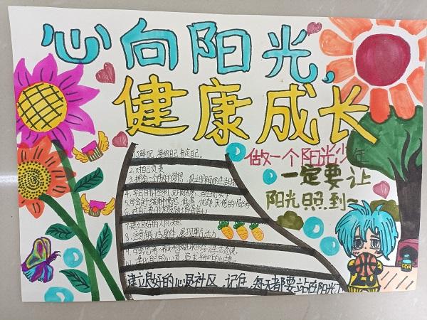 新站区合肥市关井小学开展心向阳光健康成长手抄报比赛