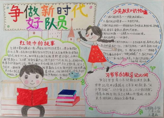 公园路小学开展争做新时代好少年手抄报评选活动