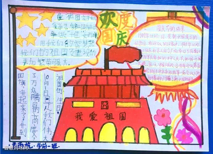 2021年欢度国庆手抄报版面设计图