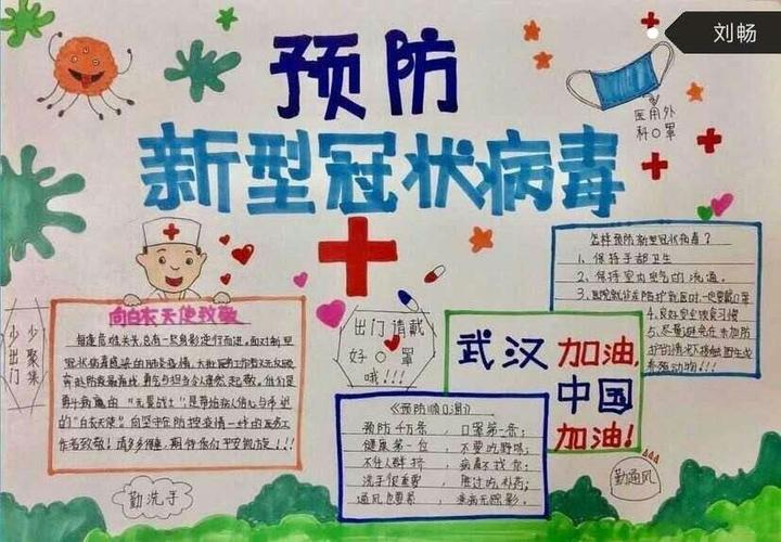 致敬抗疫先锋邓襄镇皇东小学抗击新冠肺炎疫情手抄报比赛