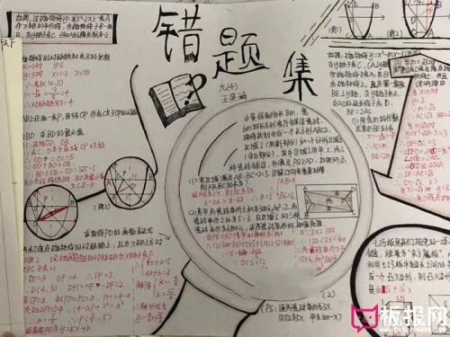 错题集锦手抄报 手抄报图片素材