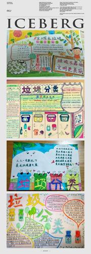 随后同学们又学习了垃圾分类的知识并制作手抄报.