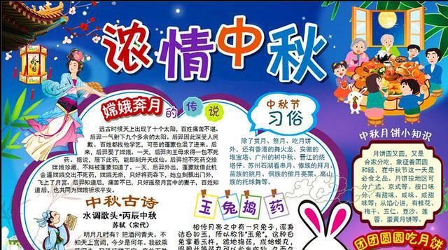 创意十足的2018年中秋节手抄报电子版|中秋节|手抄报|习俗新浪新闻