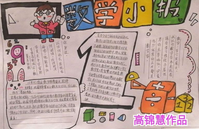 小学五年级手抄报寒假数学手抄报图片新年快乐五年级数学手抄报内容资