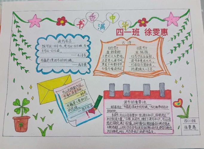 其它 东街小学读书节手抄报集锦 写美篇      只有诚信读书读书才能