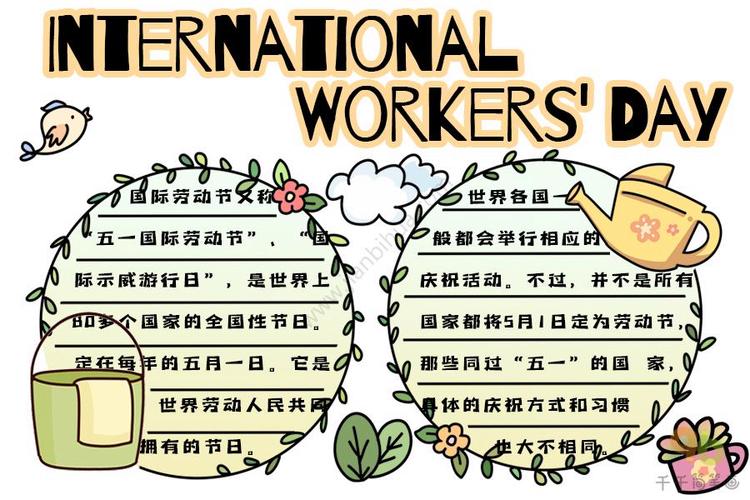 2022年五一劳动节英文手抄报internationalworkersday