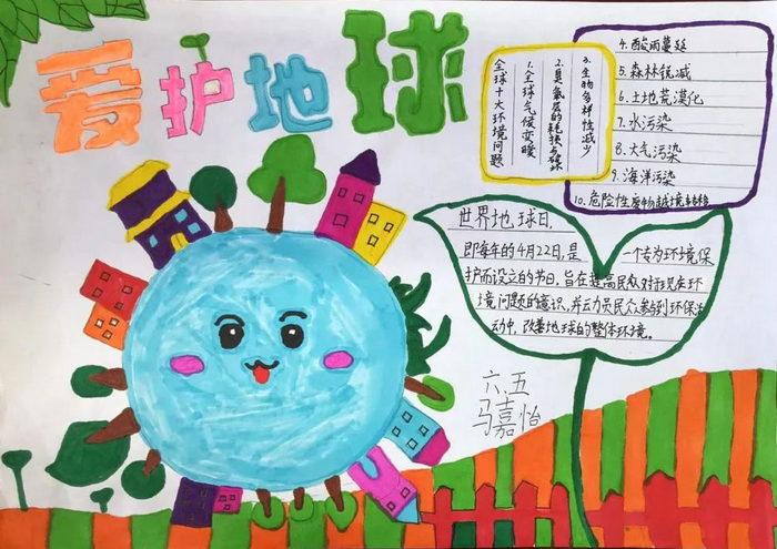 第四张以保护地球为主题的手抄报3第三张小学生保护地球手抄报2第二