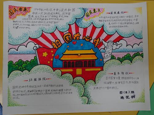 童心同汇70周年手抄报 70周年手抄报