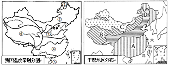 中国温度带的划分图手抄报 中国手抄报