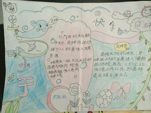 足球手抄报集锦趣味数学快乐无限有趣的数学手抄报 实验小学二年级七