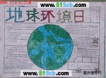 语文学习 手抄报 英语手抄报 《2017世界地球日英文手抄报》正文初二