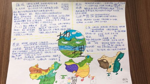 学科活动--地理学科手抄报及地图学具制作活动展示