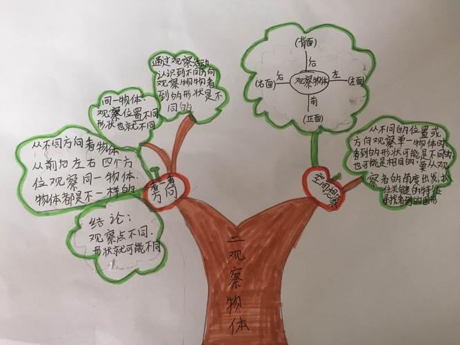 一二单元数学手抄报思维导图展示篇 田家炳实验小学高新一4班