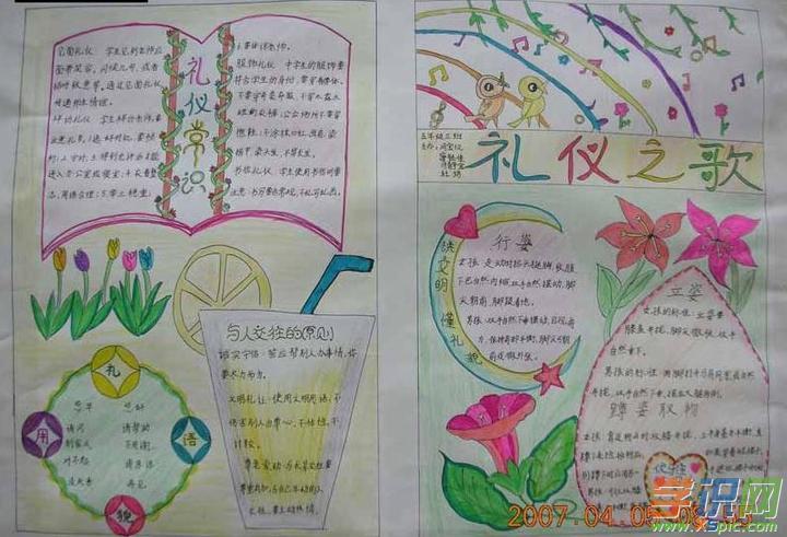 六年级文明礼仪手抄报图片1六年级文明礼仪手抄报图片2六年级文明礼仪