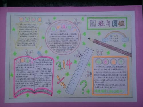 数学六年级上册第一单元知识梳理手抄报 四年级上册手