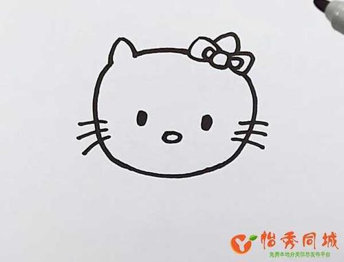 简笔画凯蒂猫的手抄报 手抄报简单又漂亮