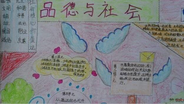 小学生品行树手抄报小学生手抄报