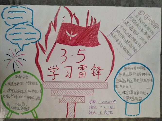 学雷锋争做新时代好少年手抄报大赛作品展