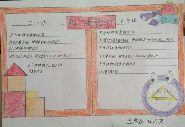 趣味数学快乐无限有趣的数学手抄报 南庄小学 五年级