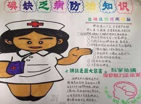 全国碘缺乏病防治日手抄报