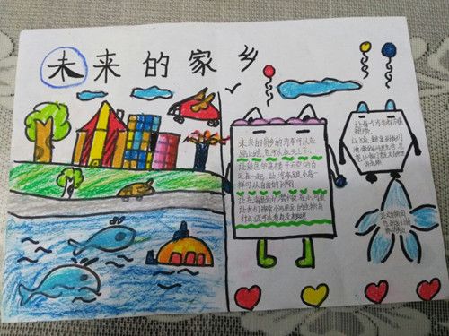 创作家乡变化手抄报畅想家乡未来变化.