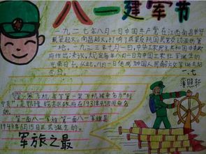 小学生军事百科手抄报 小学生军训手抄报