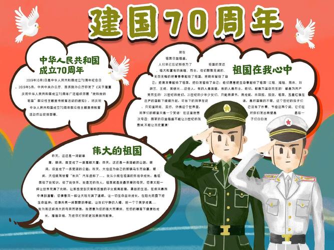 建国70周年手抄报文字内容