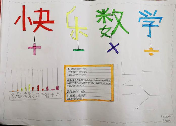 语实验小学五年级数学手抄报设计活动数学伴我成长商丘市外国语实验