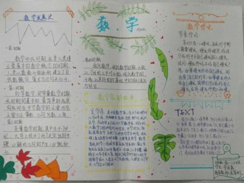 以弘扬数学文化感受数学魅力的手抄报 关于数学的手抄报