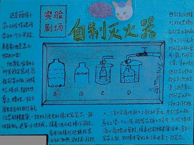 简单科学实验手抄报手抄报模版