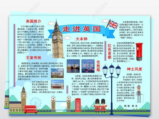 英国的标志性建筑手抄报安全标志手抄报