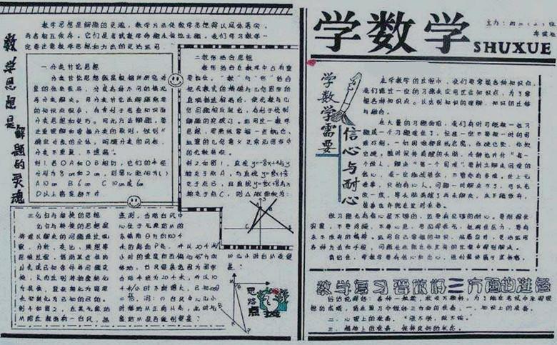 高一数学三角函数手抄报初一数学手抄报