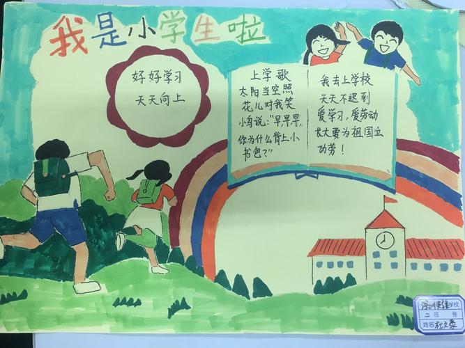 我是小学生手抄报 一2班