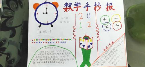 实验小学二年级妙趣横生的数学手抄报