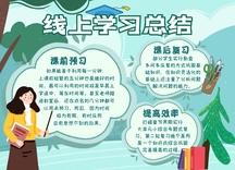 线上学习回顾手抄报 学习手抄报