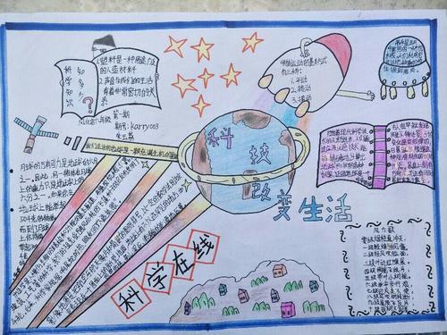 其它 风化店小学科技手抄报评选 我校举办的爱科学活动周中同学们