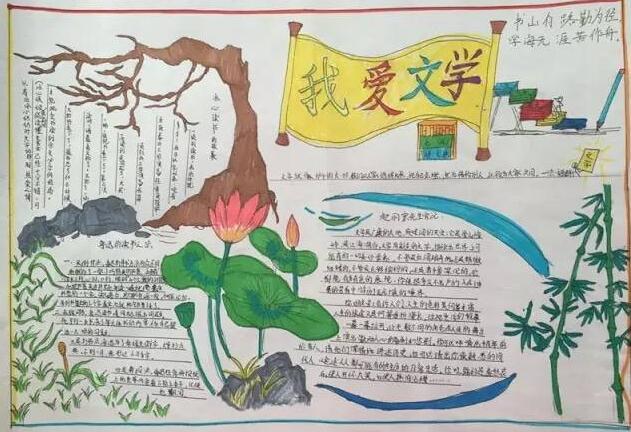 文学手抄报简单又好画