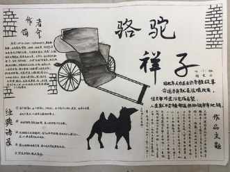 骆驼祥子品析京味主题手抄报 骆驼祥子手抄报-蒲城教育文学网