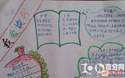 老师通过读书手抄报活动让学生了解读书的重要性引导学生主动读书.