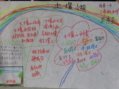 科学四年级岩石与土壤手抄报数学四年级手抄报