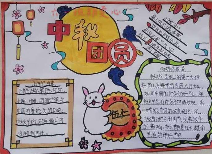 迎中秋 话团圆 息县第十一小学开展中秋节手抄报绘画活动