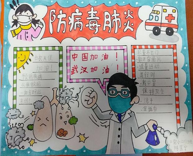 《城镇中小学抗疫手抄报作品图集》