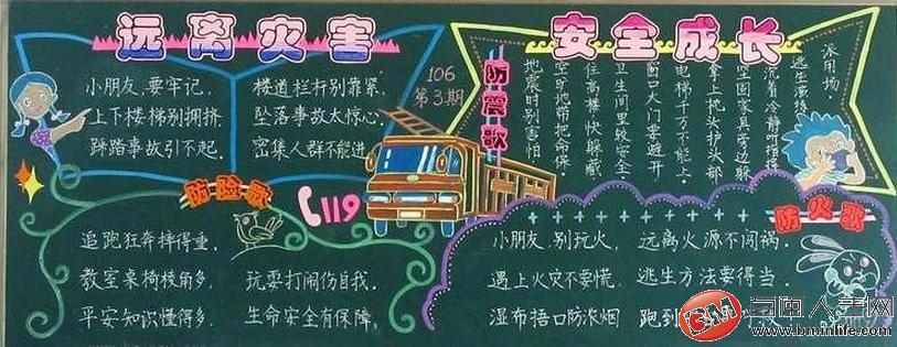 初中安全教育黑板报素材小学生手抄报