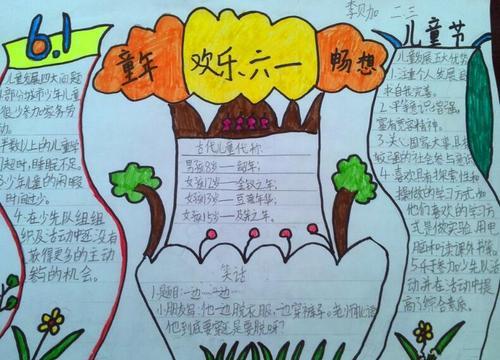 欢庆六一手抄报六一儿童节手抄报关于欢庆六一手